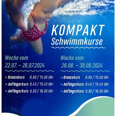 Plakat Kompaktschwimmkurse